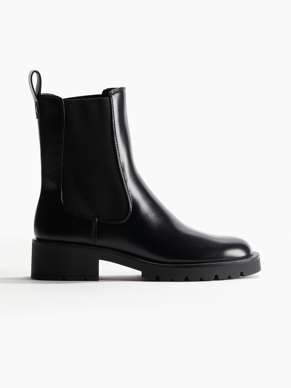 H&M Black Chelsea Lug Sole Ankle Boots